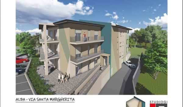 Complesso residenziale - RESIDENZA VERDE - via Santa Margherita - Alba - I nostri progetti - GB costruzioni